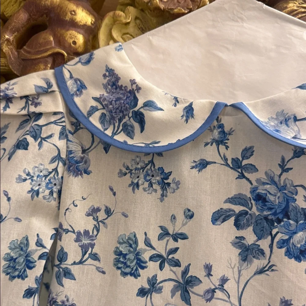 Vintage Ruth of Carolina  Blue and White Kids Dress in pristine condition - Picture 3 of 7